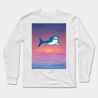 Sunset Shark Long Sleeve T-Shirt